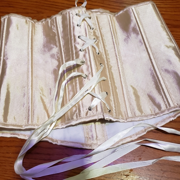 Satin underbust waist training corset - Picture 3 of 4